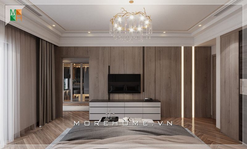 Ngắm nhìn mẫu gỗ ốp tường phòng ngủ tăng vẻ sang trọng và đẳng cấp